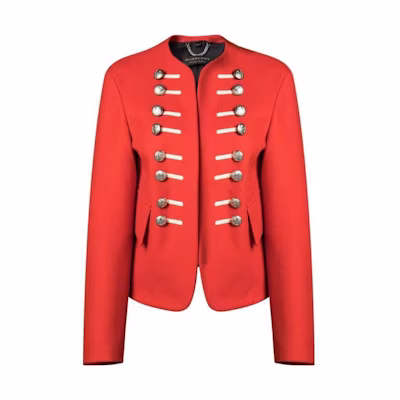 Burberry SS23 Solid Wool Casual Jacket Red 45464771