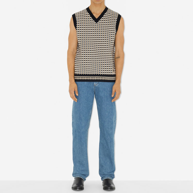 Lookbook Burberry SS23 Straight Fit Plain Pocket Zip Jeans  Blue 80715581