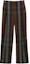 Buy Burberry SS23 Striped High-Waist Straight-Leg Casual Pants Brown Men. 80701541
