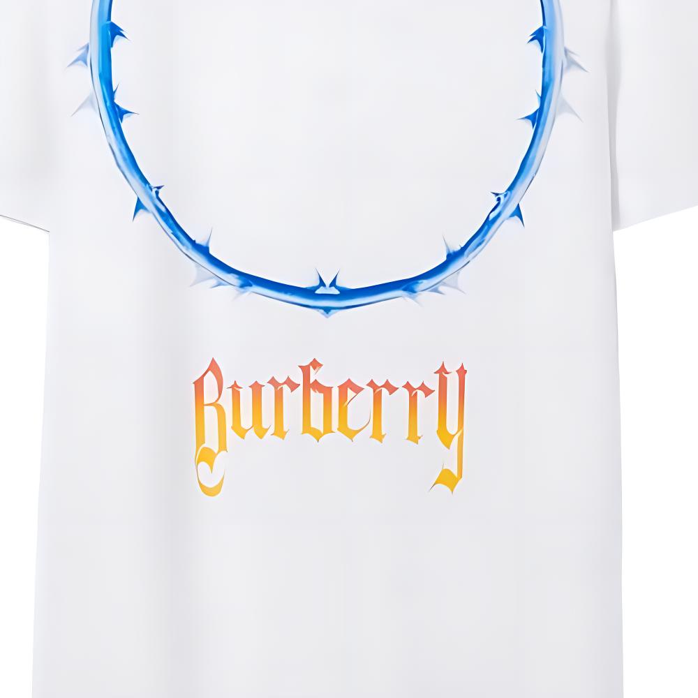 Burberry SS23 Thorn Crest Logo Print Crewneck T-Shirt White (). 80701461 圖 7