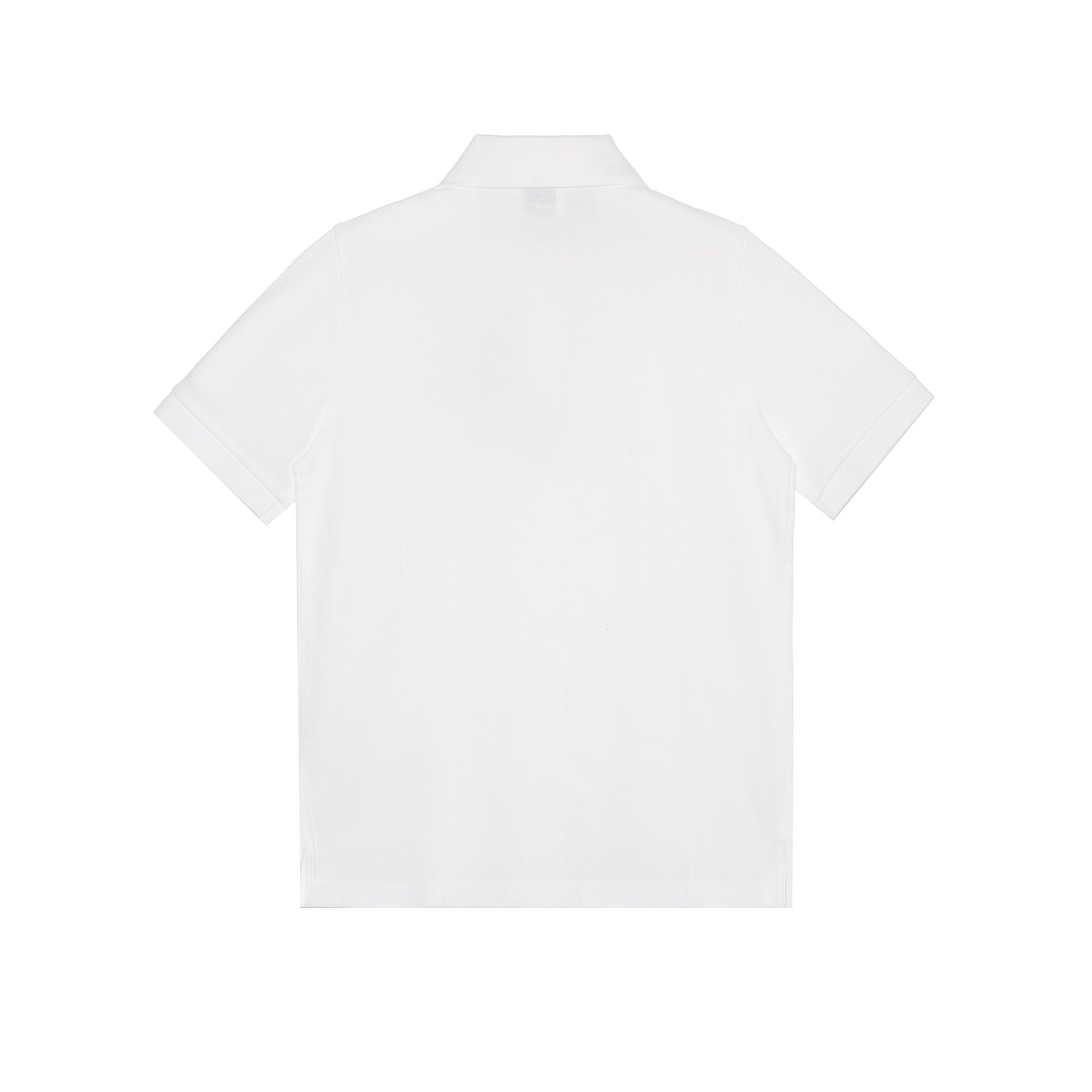 Burberry SS23 White Polo Shirt Unisex with Solid Color Logo Print Design. 80526541 圖 3