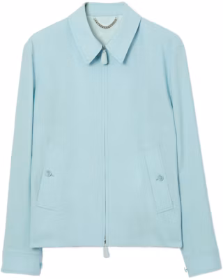 Burberry SS23 羊毛拉链尖领夹克 - 浅鸭蛋蓝 80655471 Buy Burberry SS23 羊毛拉链尖领夹克 - 浅鸭蛋蓝 80655471