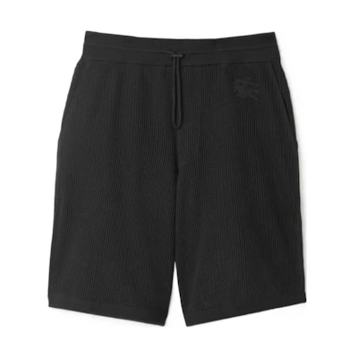 Burberry SS24 Agate Knit Pattern Solid Drawstring Mesh Casual Shorts. 80811791