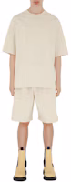 Shop Burberry SS24 Beige Shorts Relajados con Cintura Elástica Casual. 80812311