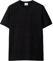 Burberry SS24 Black Casual Crew Neck T-Shirt with Letter Embroidery. 80839411 Burberry SS24 Black Casual Crew Neck T-Shirt with Letter Embroidery. 80839411