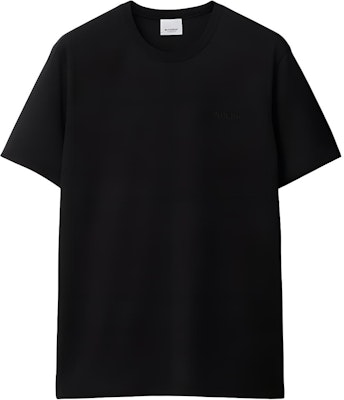 Burberry SS24 Kaos Hitam Casual Leher O dengan Bordir Huruf. 80839411 Buy Burberry SS24 Kaos Hitam Casual Leher O dengan Bordir Huruf. 80839411