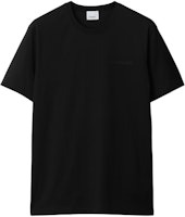 Burberry SS24 Kaos Hitam Casual Leher O dengan Bordir Huruf. 80839411 Order Burberry SS24 Kaos Hitam Casual Leher O dengan Bordir Huruf. 80839411