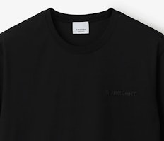 Burberry SS24 Kaos Hitam Casual Leher O dengan Bordir Huruf. 80839411 Purchase Burberry SS24 Kaos Hitam Casual Leher O dengan Bordir Huruf. 80839411
