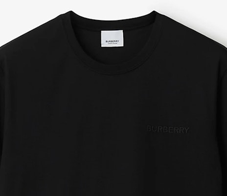 Burberry SS24 Black Casual Crew Neck T-Shirt with Letter Embroidery. 80839411 Purchase Burberry SS24 Black Casual Crew Neck T-Shirt with Letter Embroidery. 80839411