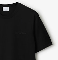 Burberry SS24 Kaos Hitam Casual Leher O dengan Bordir Huruf. 80839411 Details for Burberry SS24 Kaos Hitam Casual Leher O dengan Bordir Huruf. 80839411