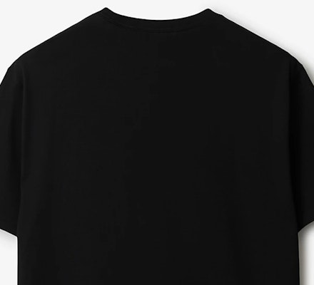 Burberry SS24 Black Casual Crew Neck T-Shirt with Letter Embroidery. 80839411 Cheap Burberry SS24 Black Casual Crew Neck T-Shirt with Letter Embroidery. 80839411