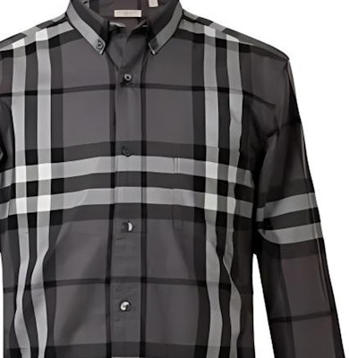 バーバリー SS24 ブラック チェック 長袖 ボタンアップ シャツ. 80733981 Purchase バーバリー SS24 ブラック チェック 長袖 ボタンアップ シャツ. 80733981