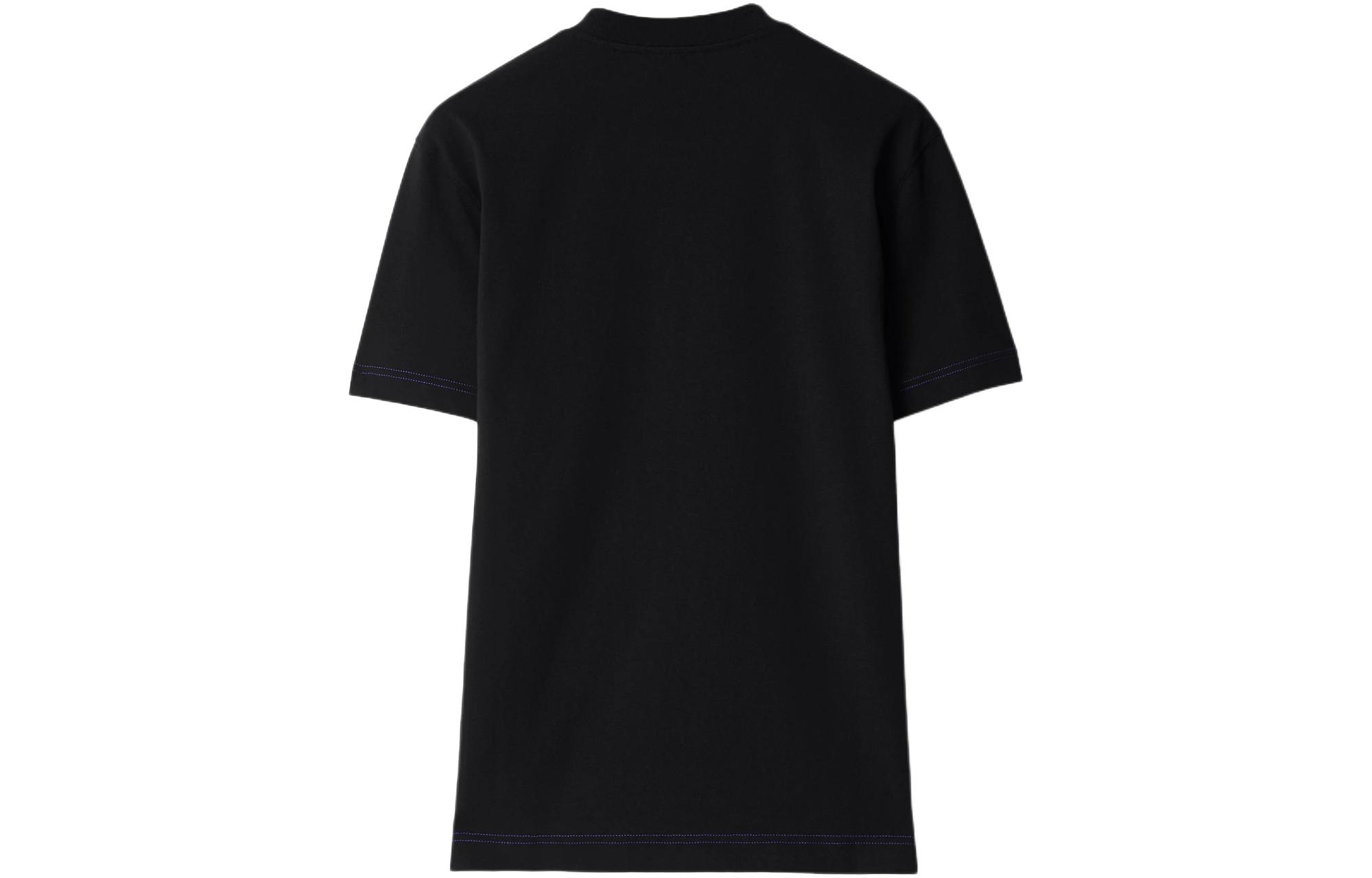 Burberry SS24  Black Crewneck T-Shirt with Logo Embroidery. 80905411 圖 3