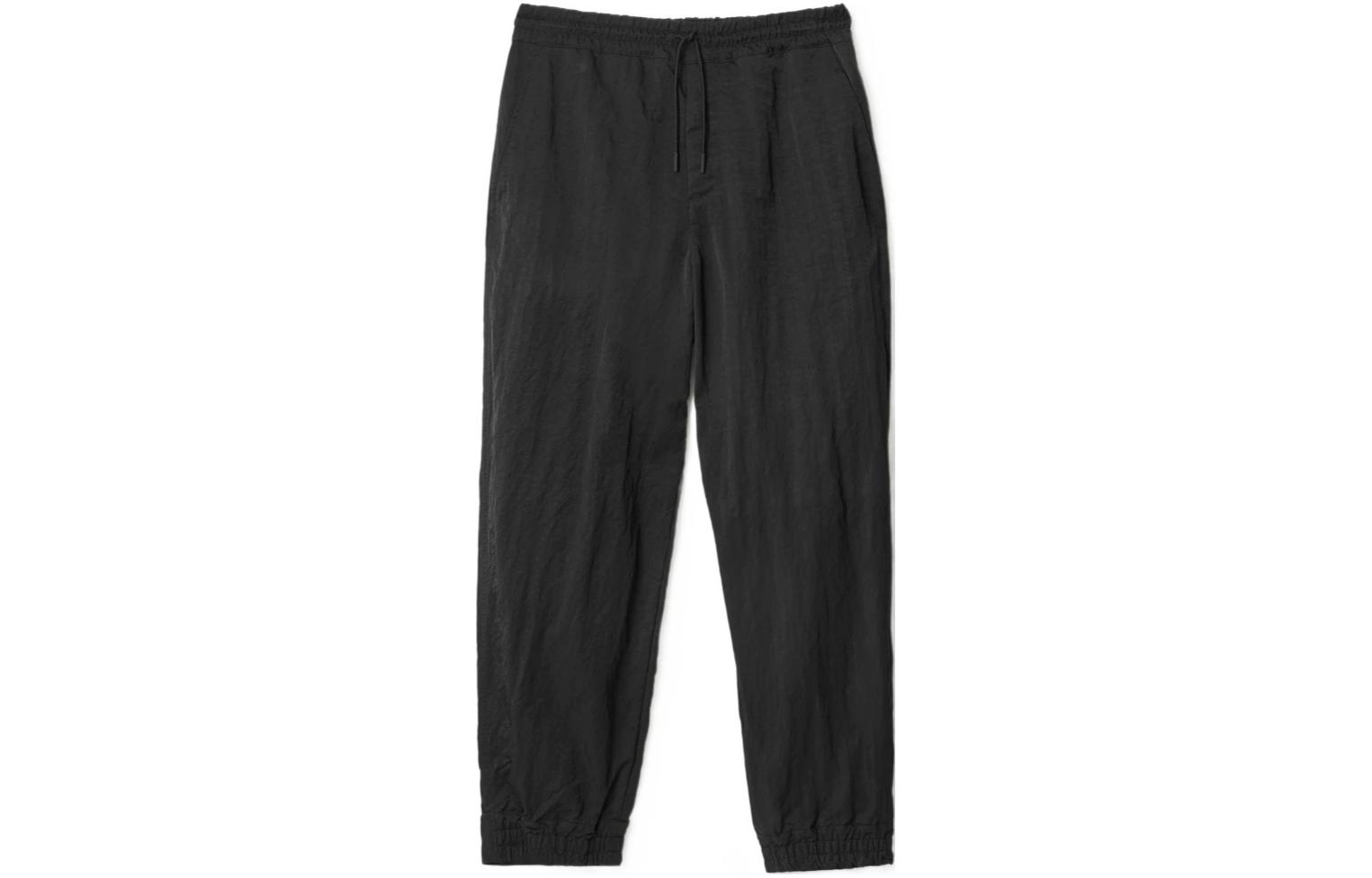 Order Burberry SS24 黑色抽繩運動長褲休閒穿搭。 80836621