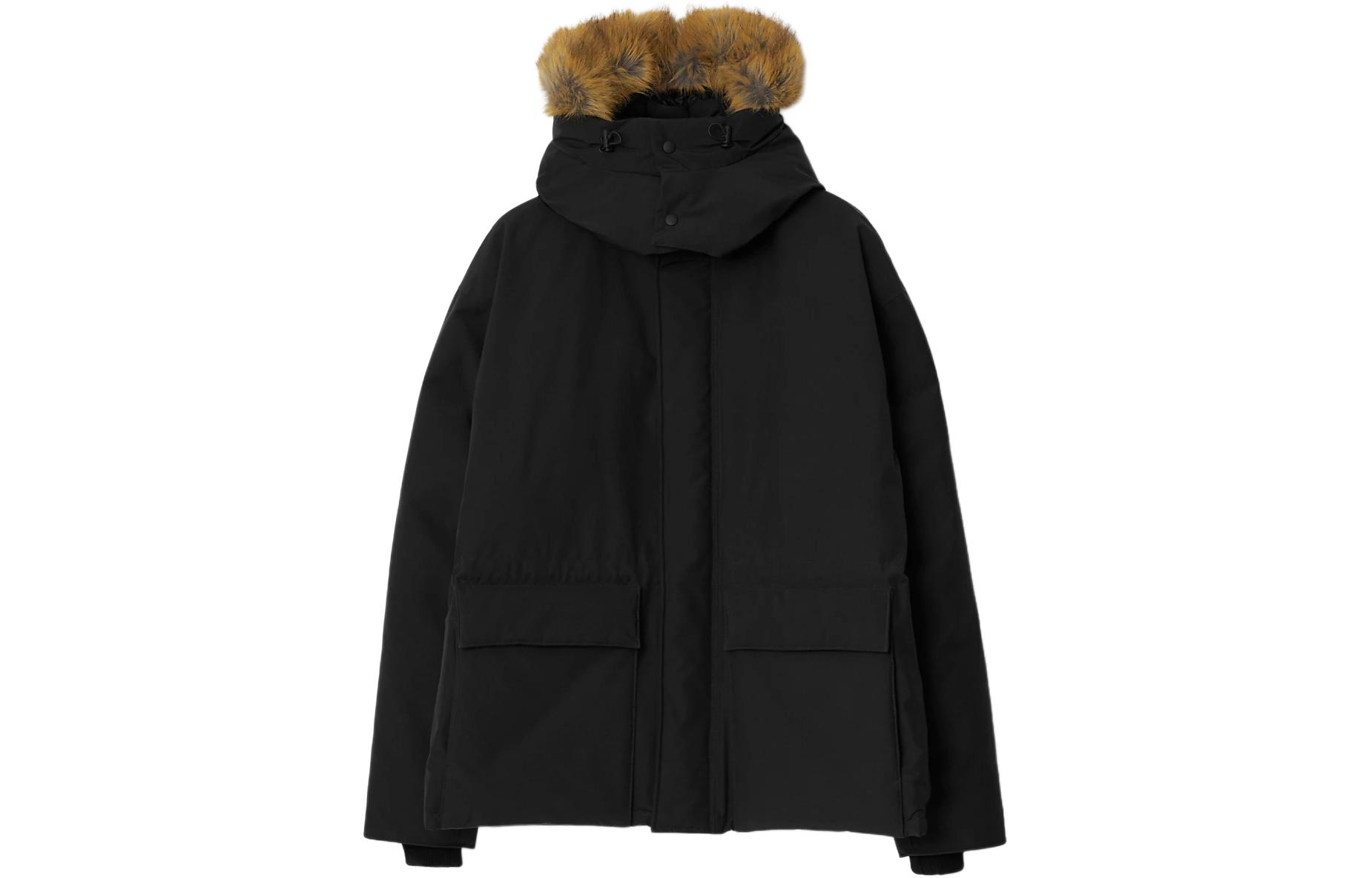 Burberry SS24  Black Hooded Zip-Up Down Jacket 80805021