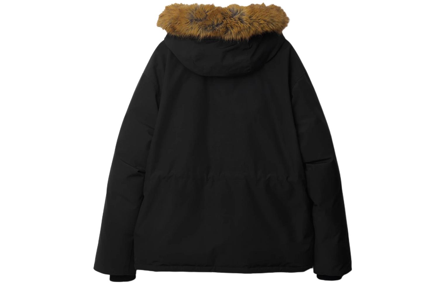 Lookbook バーバリー SS24 ブラック フード付き ジップアップ ダウンジャケット 80805021