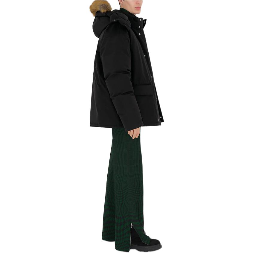 Details for バーバリー SS24 ブラック フード付き ジップアップ ダウンジャケット 80805021