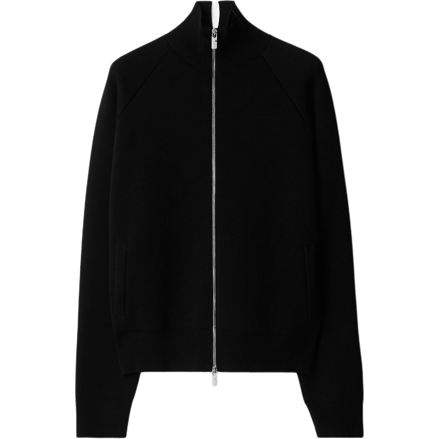 Order Burberry SS24 Jersey Negro con Motivo de Caballo y Cremallera con Logo. 80988651