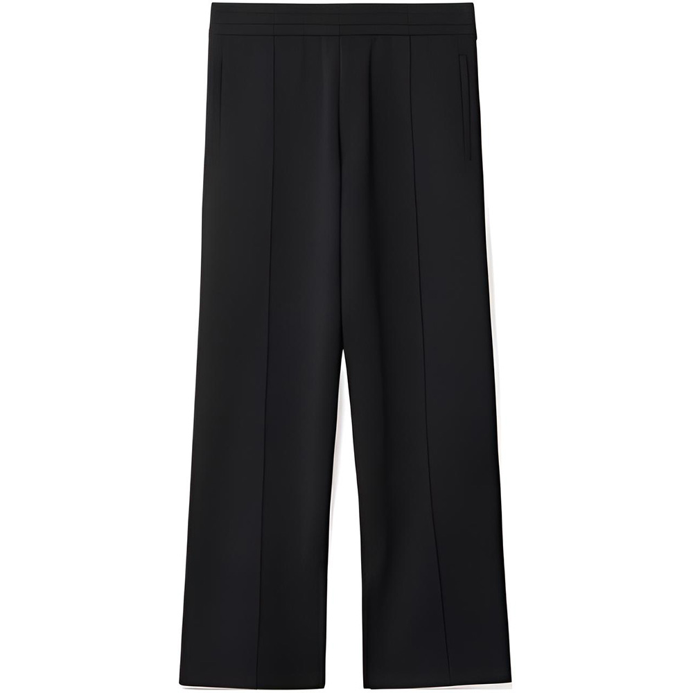 Burberry SS24  Black Knit Straight-Leg Joggers with Elastic Waistband 80832811