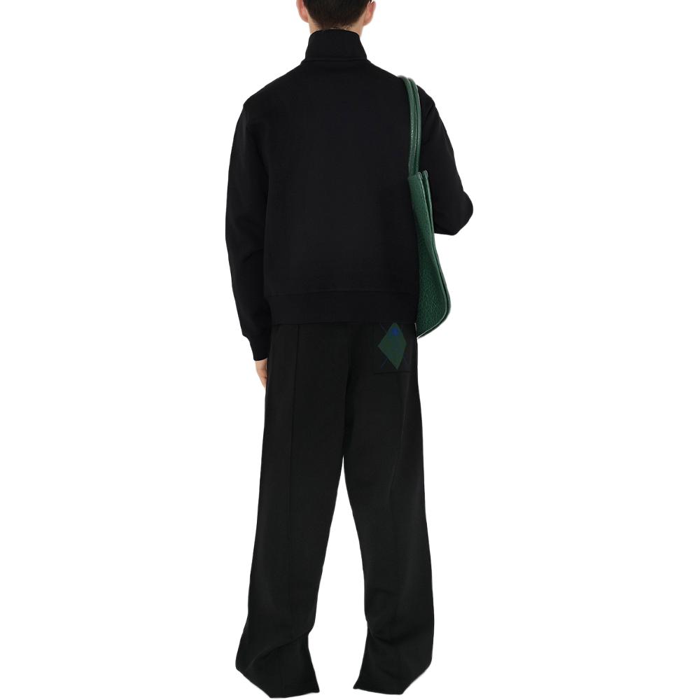 Purchase Burberry SS24 Seluar Jogger Hitam Knit dengan Pinggang Elastik. 80832811