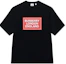 Buy 博柏利 SS24 黑色字母印花直筒圆领T恤。 80843371