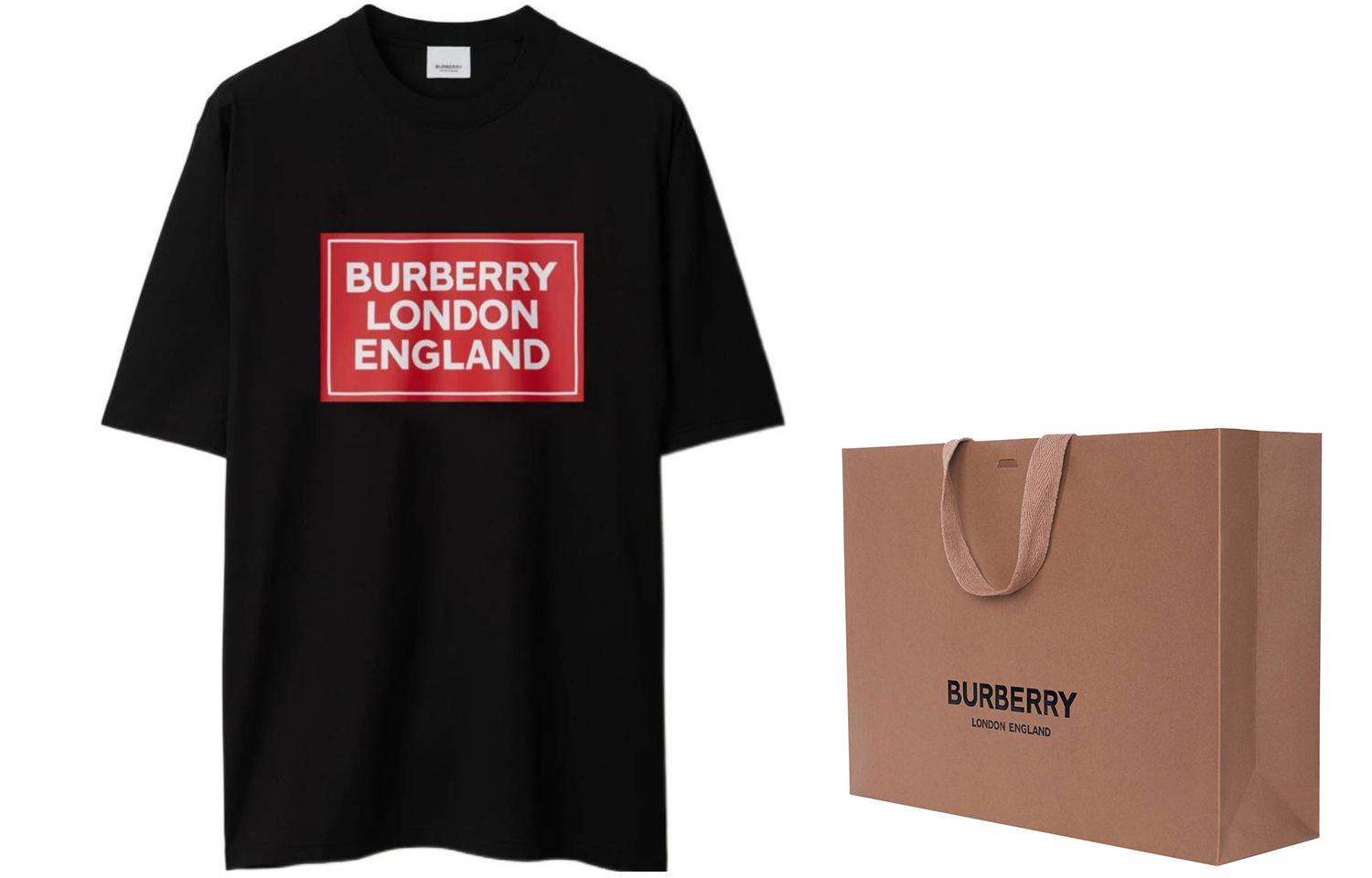Burberry SS24  Black Letter Print Crewneck Straight Cut T-Shirt. 80843371 圖 4