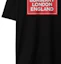 Purchase 博柏利 SS24 黑色字母印花直筒圆领T恤。 80843371