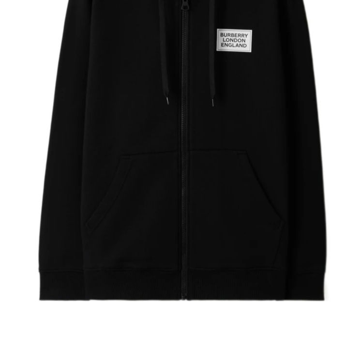 Details for 博柏利 SS24 黑色标志贴花连帽衫. 80843451