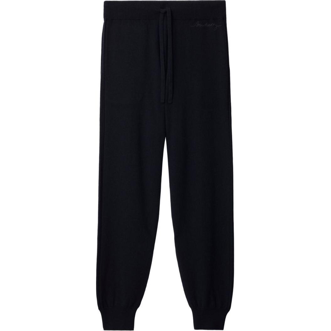 Burberry SS24  Black Logo Drawstring Jogger Knit Sweatpants. 80928071