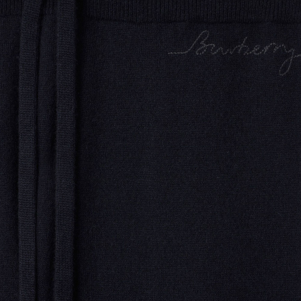 Purchase Burberry SS24  Black Logo Drawstring Jogger Knit Sweatpants. 80928071