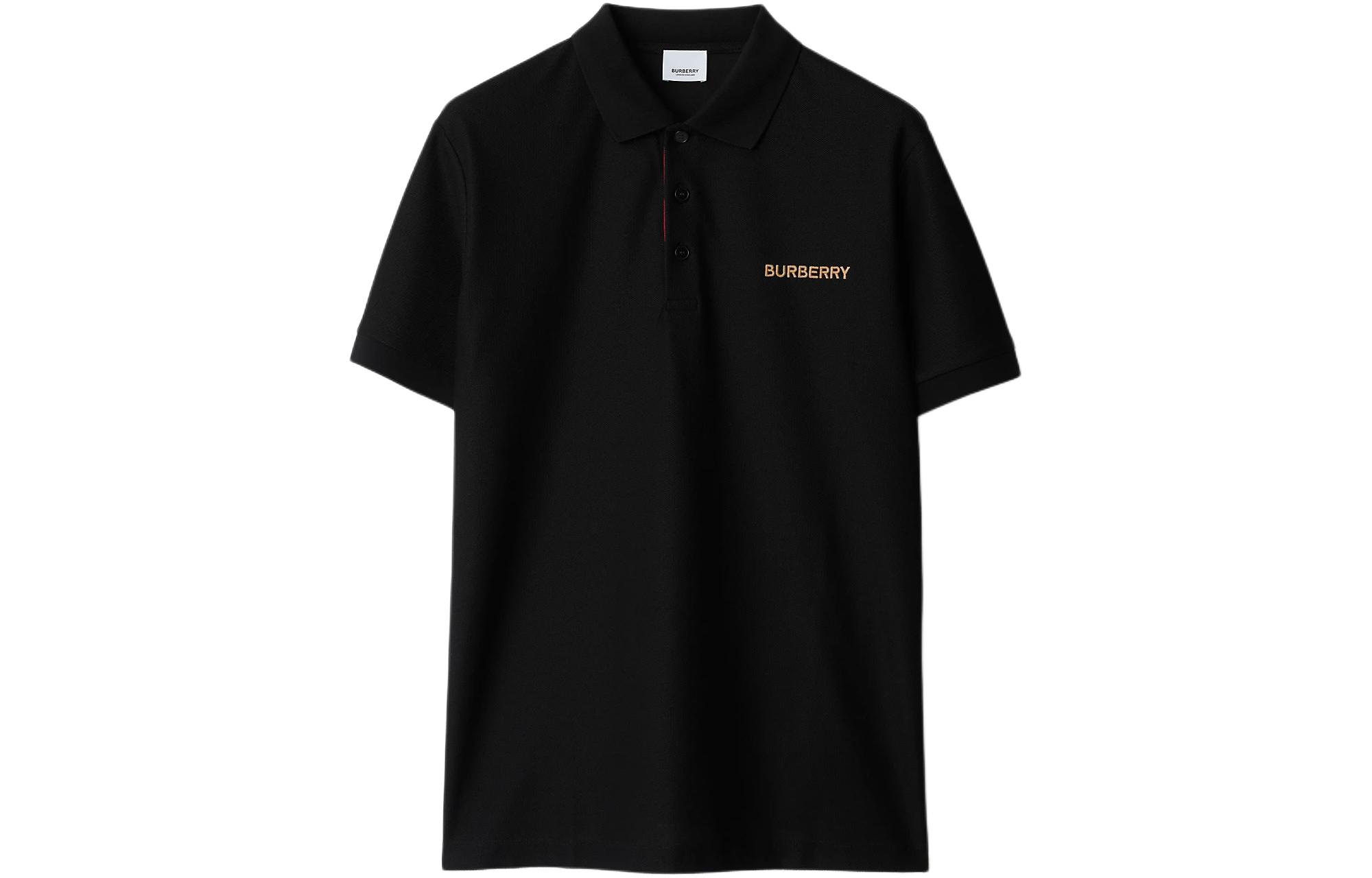 Order Burberry SS24 Polo Negro con Logo Bordado. 80844361