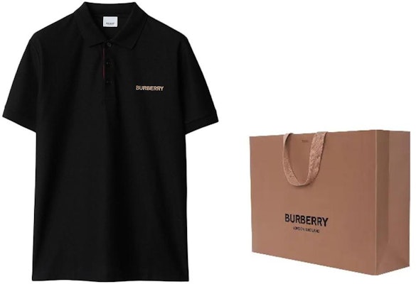 Burberry SS24 Polo Negro con Logo Bordado. 80844361 Shop Burberry SS24 Polo Negro con Logo Bordado. 80844361