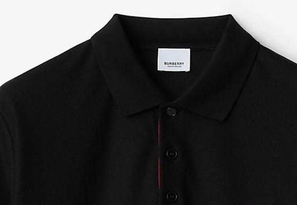 Burberry SS24 Polo Negro con Logo Bordado. 80844361 Sizing Burberry SS24 Polo Negro con Logo Bordado. 80844361