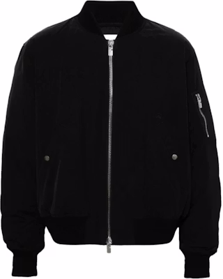 Burberry SS24 黑色刺繡Logo棒球外套拉鍊夾克. 80934121 Buy Burberry SS24 黑色刺繡Logo棒球外套拉鍊夾克. 80934121