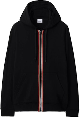 Burberry SS24 黑色标志拉链连帽衫,带抽绳和贴袋. 80844281 Buy Burberry SS24 黑色标志拉链连帽衫,带抽绳和贴袋. 80844281
