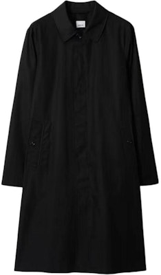 Burberry SS24 Trench Negro de Manga Larga y Color Sólido 80842181 Order Burberry SS24 Trench Negro de Manga Larga y Color Sólido 80842181