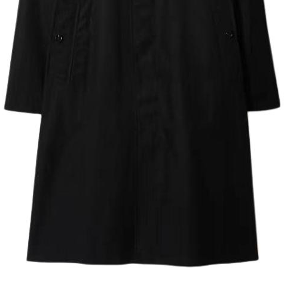 Purchase Burberry SS24 Trench Negro de Manga Larga y Color Sólido 80842181