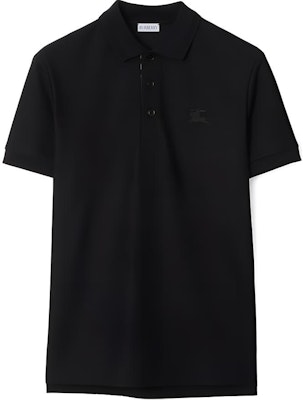 バーバリー SS24 ブラック ロゴ 刺繍 ポロシャツ 80964251 Buy バーバリー SS24 ブラック ロゴ 刺繍 ポロシャツ 80964251