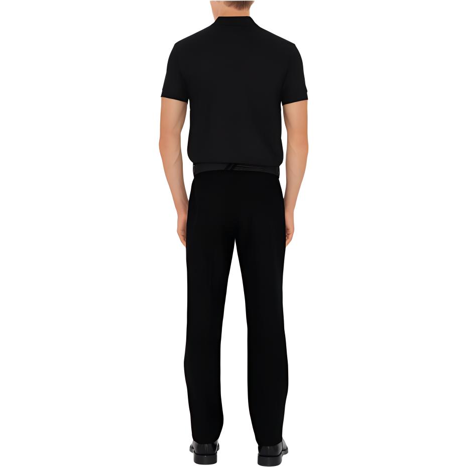 Shop バーバリー SS24 ブラック ロゴ 刺繍 ポロシャツ 80964251