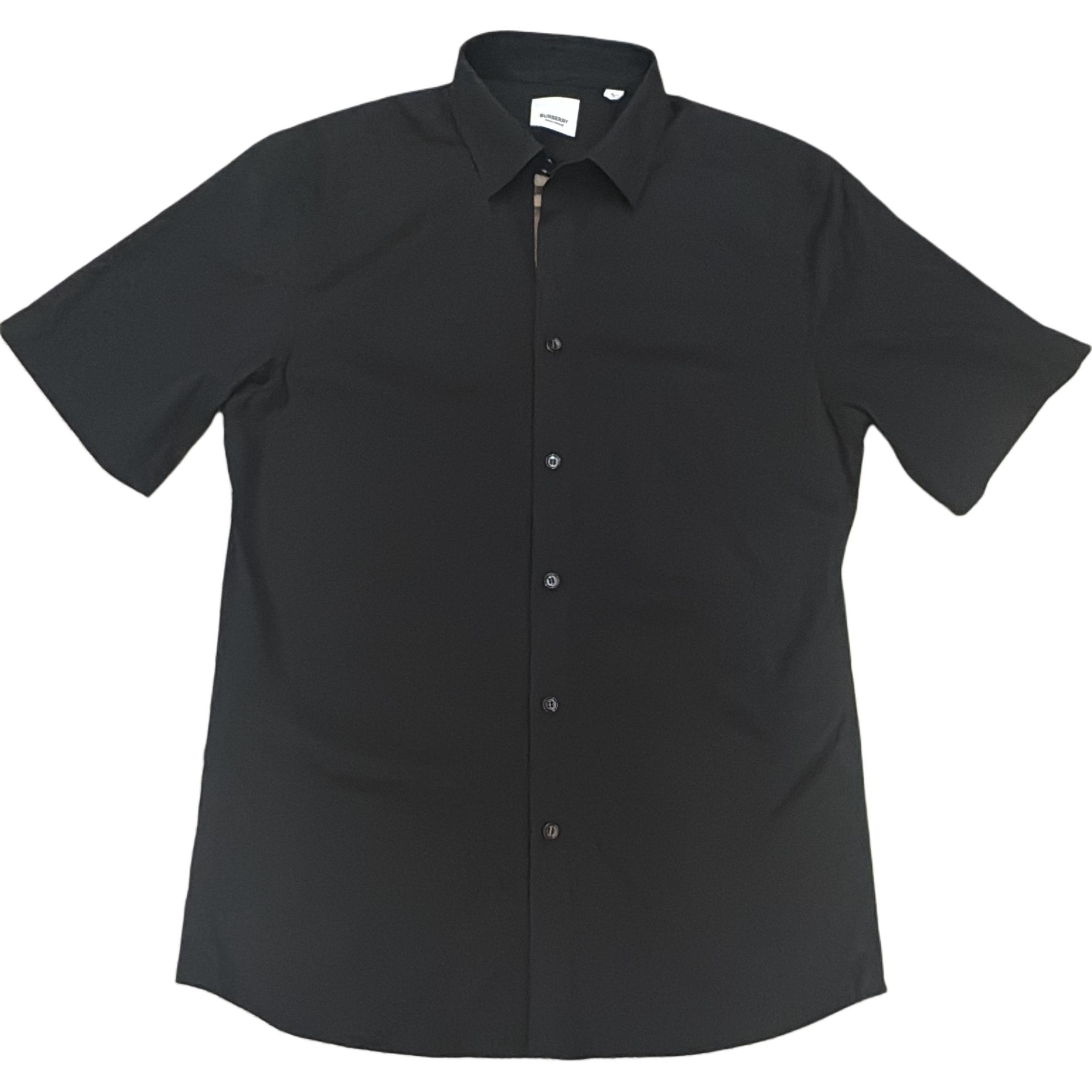 Burberry SS24  Black Short-Sleeve Casual Single-Breasted Shirt. 80842801