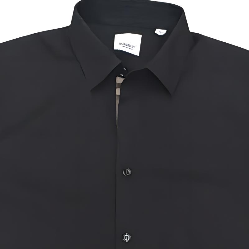 Details for 博柏利 SS24 黑色短袖休闲单排扣衬衫. 80842801