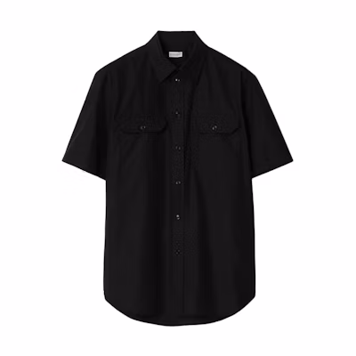 Burberry SS24 Black Short-Sleeve Shirt with Pocket. 80873111