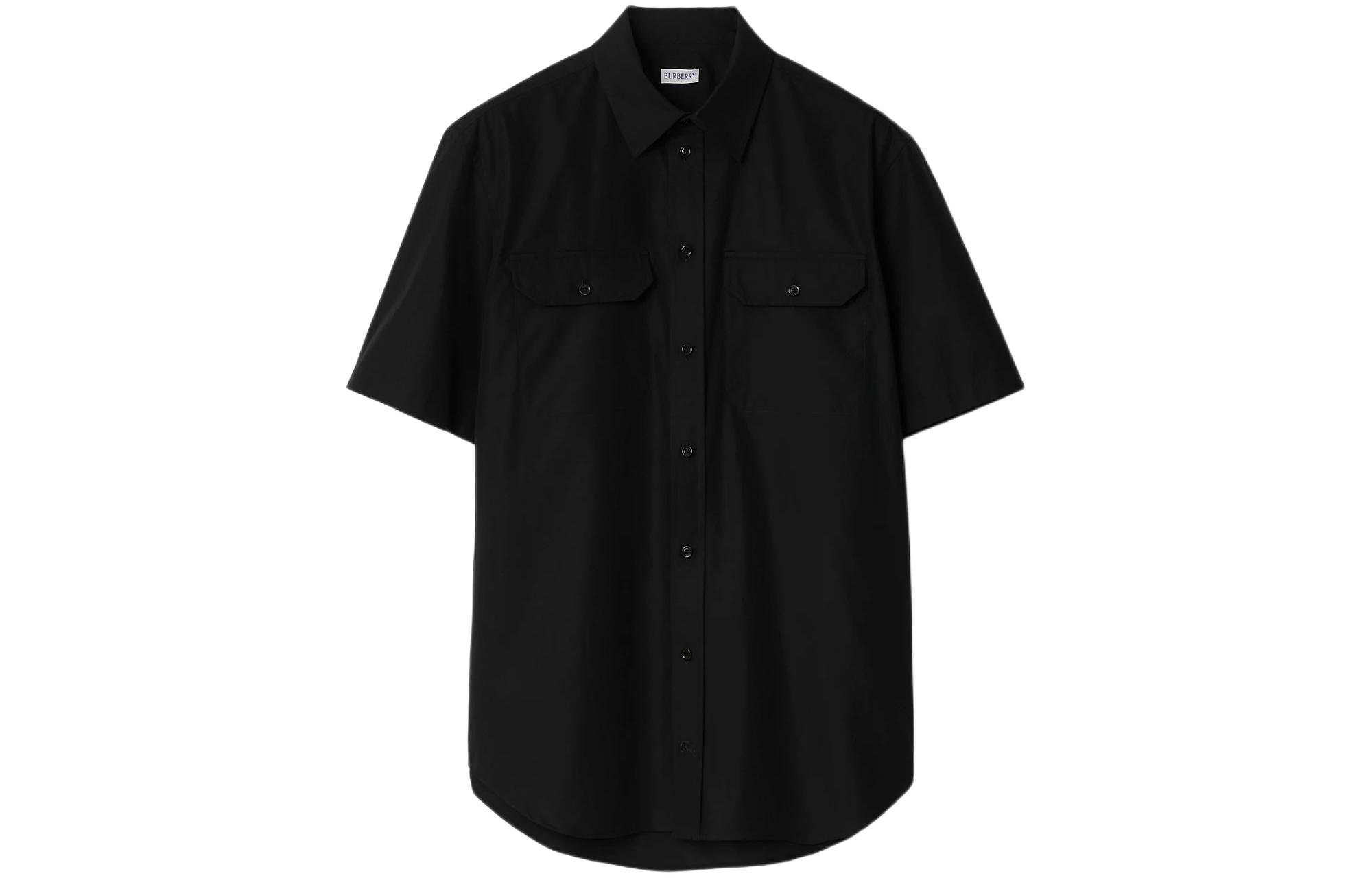 Burberry SS24  Black Short-Sleeve Shirt with Pocket. 80873111 圖 2
