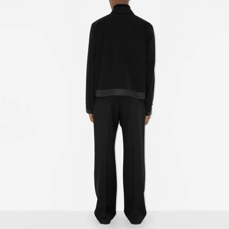 Burberry SS24  Black Solid Color Panel Long Sleeve Jacket. 80629441 圖 5