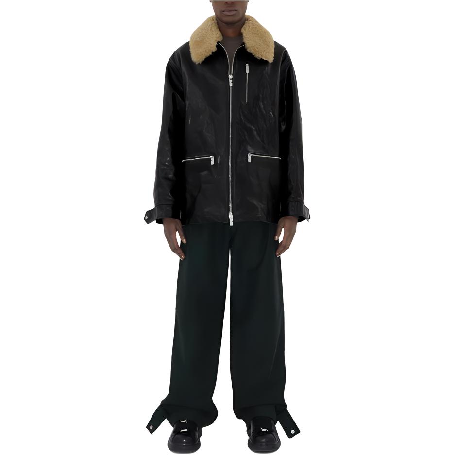 Burberry SS24  Black Solid Color Zip-Up Long Sleeve Jacket. 80917461 圖 4