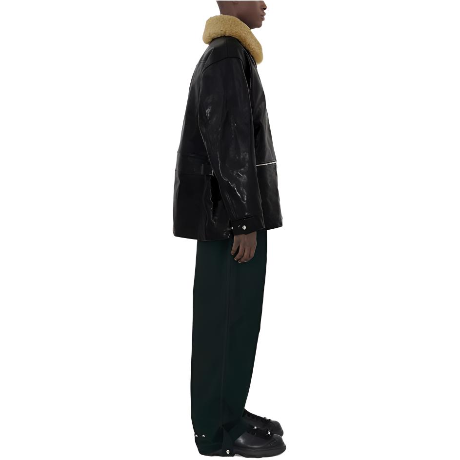 Burberry SS24  Black Solid Color Zip-Up Long Sleeve Jacket. 80917461 圖 6