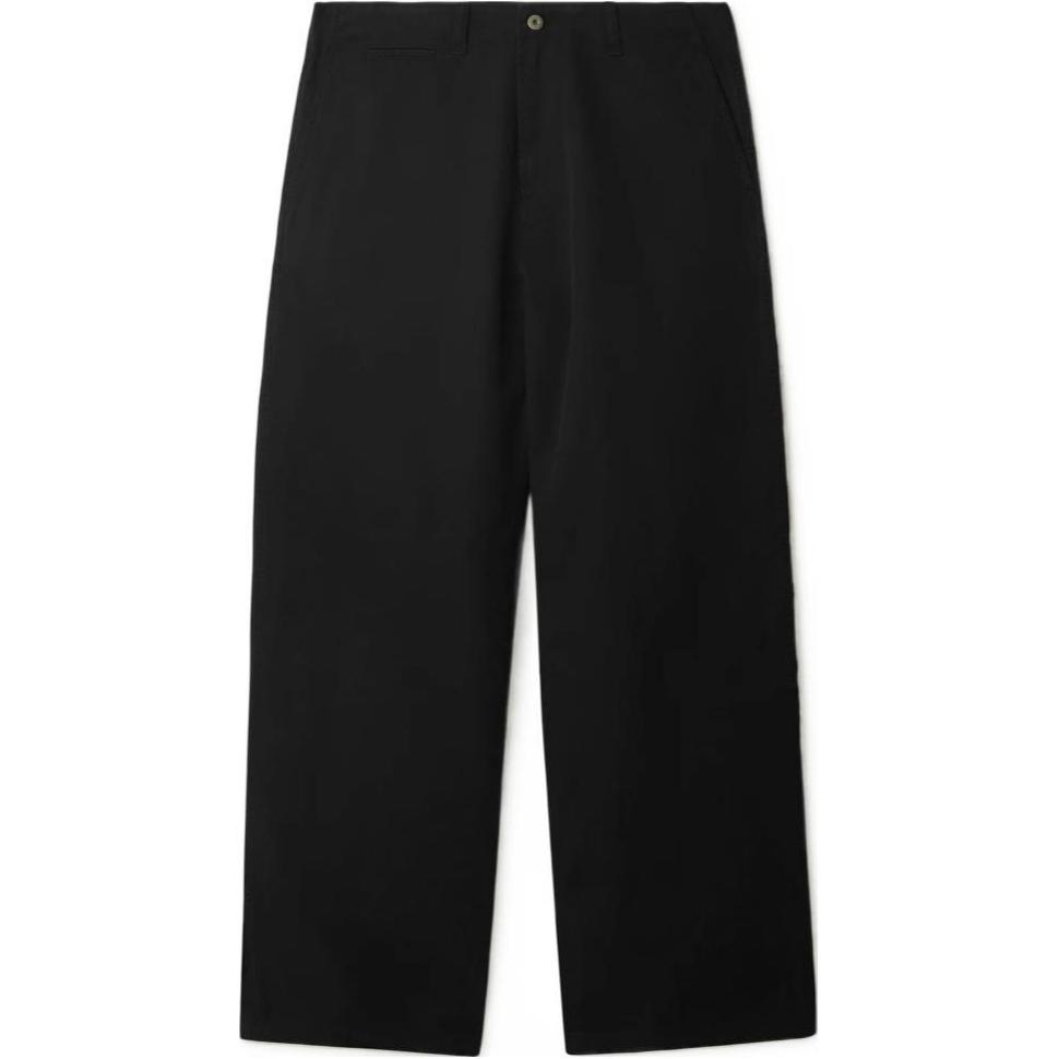 Burberry SS24  Black Straight-Leg Casual Pants with Stitch Details. 80831731
