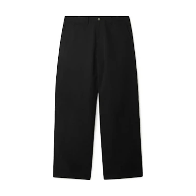 Burberry SS24 Black Straight-Leg Casual Pants with Stitch Details. 80831731