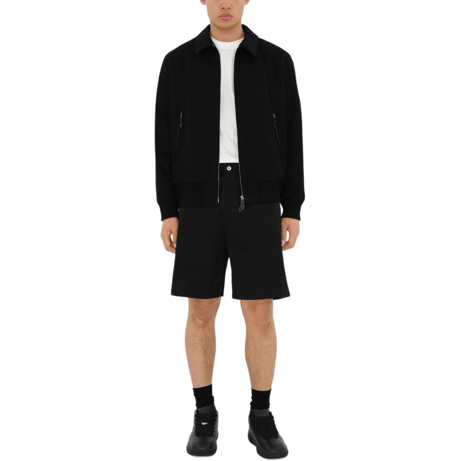 Burberry SS24  Black Twill Button-Up Relaxed Shorts 80836241 圖 4