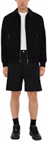 Shop Burberry SS24 Black Twill Button-Up Relaxed Shorts 80836241